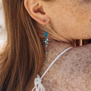 Kolczyki gronka z apatytu