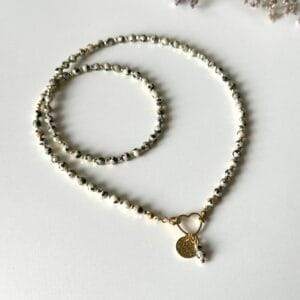 Naszyjnik jaspis dalmatyński