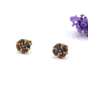 Kolczyki sztyfty hematyt