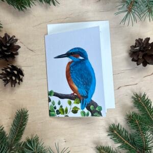 Kartka z zimorodkiem