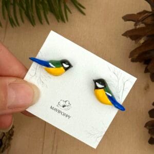 Kolczyki sikorki bogatki