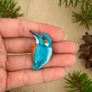 Broszka zimorodek 4cm