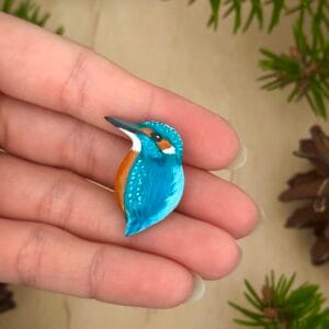 Broszka zimorodek 3 cm