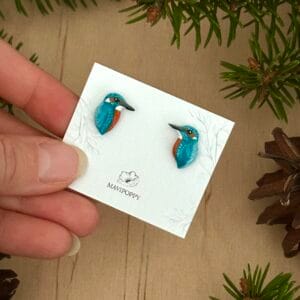 Kolczyki zimorodki midi