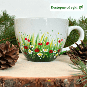 Dostępny od ręki kubek maki